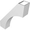 Ekena Millwork 5 1/2-in. W x 20-in. D x 26-in. H Westlake Architectural Grade PVC Knee Brace BRCP055X20X26WTL - alternate 4